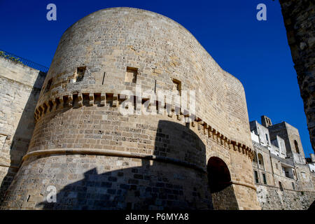 Otranto città fortificata, Italia. Foto Stock