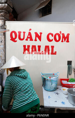 Cibo Halal. Ho Chi Minh City. Il Vietnam. Foto Stock
