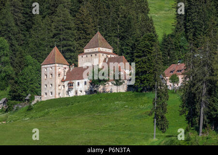 Il Castel Gardena, Santa Cristina Val Gardena, Val Gardena, Alto Adige, Dolomiti; Italia; Foto Stock