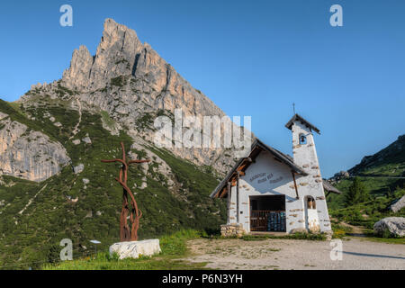 Il passo di Falzarego, Cortina d'Ampezzo; Veneto Belluno Dolomiti; Italia; Foto Stock