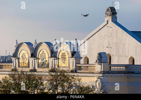 Vista esterna del Teatro Tomas Terry, Tomas Terry Theater, aperta nel 1890 nella città di Cienfuegos, Cuba. Foto Stock