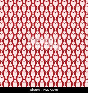 Artiglio rosso di granchio o pinze e cerchio e fire pattern su sfondo color pastello. Retrò e classico stile di pattern per vintage e design moderno Illustrazione Vettoriale