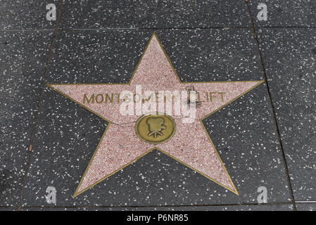 HOLLYWOOD, CA - 29 Giugno: Montgomery Clift stella sulla Hollywood Walk of Fame in Hollywood, la California il 29 giugno 2018. Foto Stock