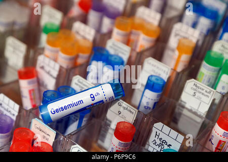 Farmacia. Medicinali omeopatici. La Francia. Foto Stock