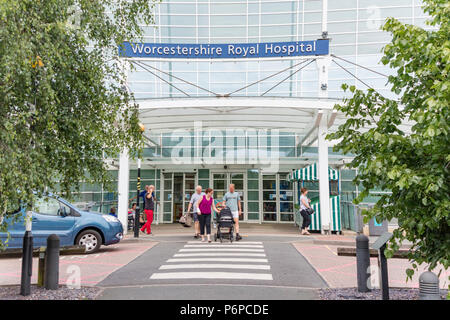 Worcester Royal Hospital di Worcester, Worcestershire, England, Regno Unito Foto Stock