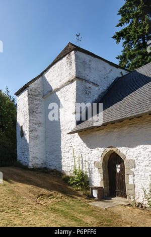 La 13c St Mary's Church, Pilleth, nei pressi di Knighton, Powys, Wales, Regno Unito. Pilleth fu sede di una famosa Welsh vittoria nella battaglia di Bryn Glas nel 1402 Foto Stock