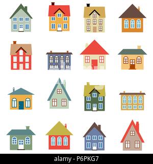 Vettore di casa insieme - semplice illustrazione home collezione. Illustrazione Vettoriale