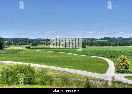 Landschaft Bei Bad Endorf Chiemgau Foto Stock