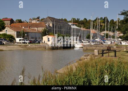 Porto di mortagne (sulla Gironde Foto Stock