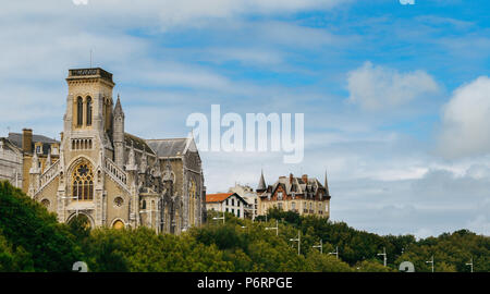 Chiesa Sainte-Eugenie a Biarritz, Francia Foto Stock