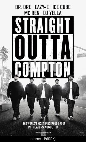 Dritto Outta Compton Anno : 2015 USA Direttore : F. Gary Poster grigio du film (USA) Foto Stock