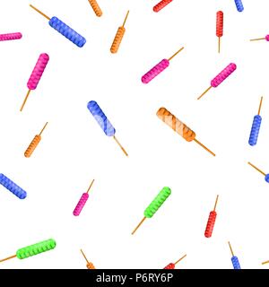 Dolci Caramelle colorate modello senza giunture Illustrazione Vettoriale