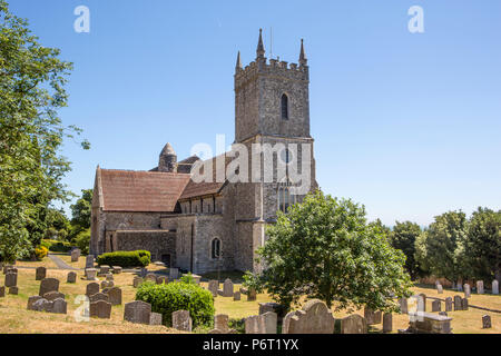 St Leonard chiesa, Rovere a piedi, Hythe , Kent. Foto Stock