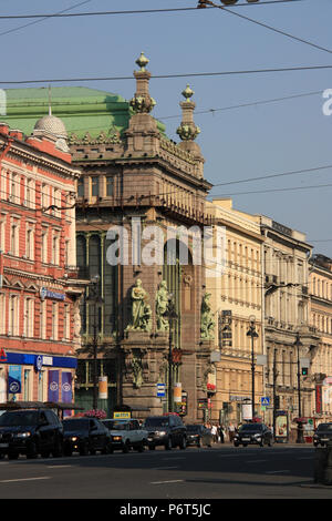 Junction Nevsky Prospect - Sadovaya Street a San Pietroburgo, Russia Foto Stock