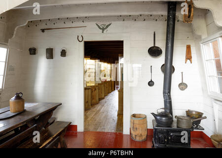 Syracuse, New York: all'interno del Canale Erie museo. Esso è alloggiato in un edificio weighlock, 1850. Foto Stock