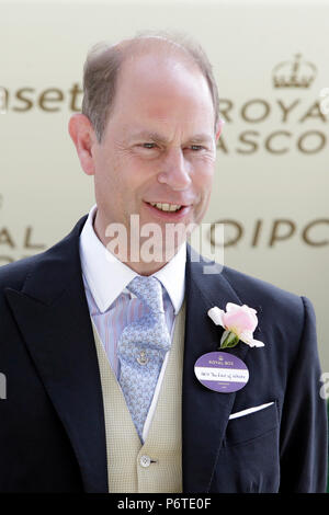 Royal Ascot, S.A.R. il Principe Edward, Earl del Wessex Foto Stock