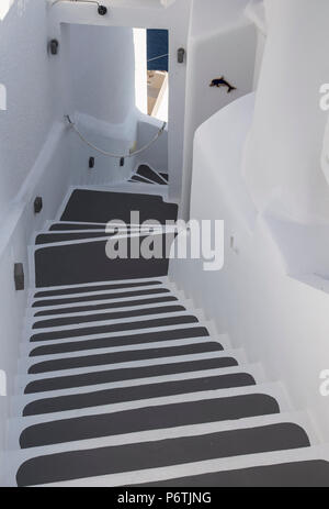Oia - Santorini (Thira), Isole Cicladi, Grecia Foto Stock