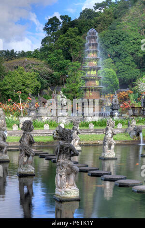 Indonesia, Bali, Tirtagangga, acqua Palace (Taman Tirtagangga) Foto Stock