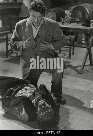 Attore italiano Amedeo Nazzari nel film La cena delle beffe, 1942 Foto Stock