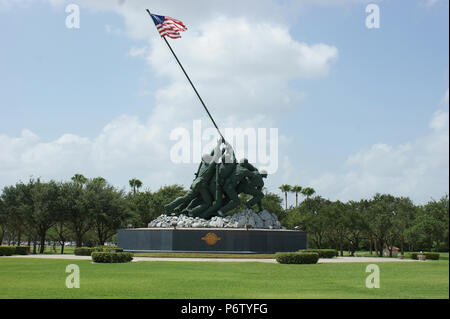 Iwo Jima un monumento al Marine Accademia Militare di Harlingen, TX Foto Stock