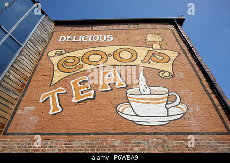 Pionieri di Rochdale Museum considerato come il luogo di nascita del moderno movimento cooperativo su Toad Lane, Greater Manchester Foto Stock