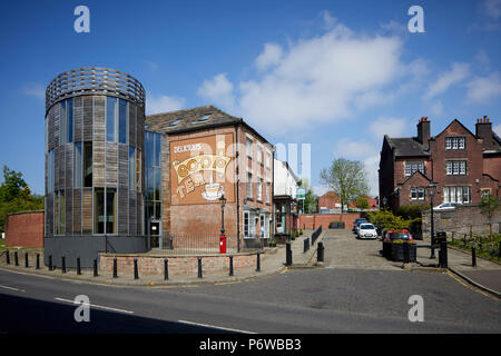 Pionieri di Rochdale Museum considerato come il luogo di nascita del moderno movimento cooperativo su Toad Lane, Greater Manchester Foto Stock