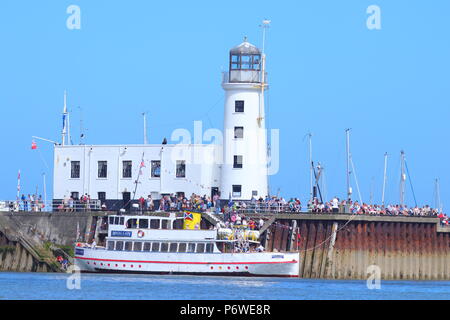 Scarborough piacere vaporizzatore Il Regal Lady Foto Stock