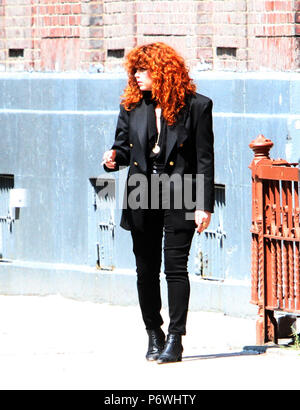 NEW YORK, NY Luglio 02: Natasha Lyonne nella foto durante un servizio fotografico nella città di New York sulla luglio 02, 2018. Credito: RW/MediaPunch Foto Stock