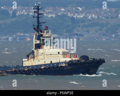 Sheerness, Regno Unito. 3 Luglio, 2018. Regno Unito: meteo soleggiate di Sheerness, Kent. Credito: James Bell/Alamy Live News Foto Stock