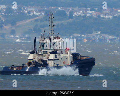 Sheerness, Regno Unito. 3 Luglio, 2018. Regno Unito: meteo soleggiate di Sheerness, Kent. Credito: James Bell/Alamy Live News Foto Stock
