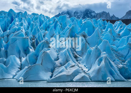 Sud America, Patagonia, Cile, Parco Nazionale Torres del Paine, lago Grey Foto Stock