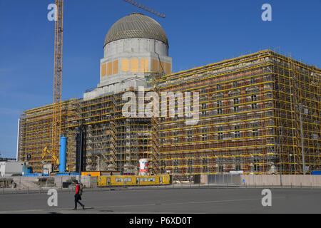 Baustelle, Humboldtforum, Schlossplatz Mitte di Berlino, Deutschland Foto Stock