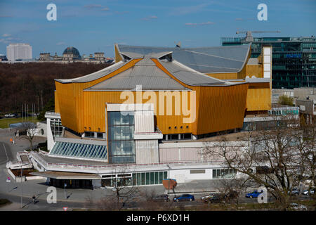 , Kammermusiksaal Philharmonie, Kulturforum, il Tiergarten, nel quartiere Mitte di Berlino, Deutschland Foto Stock