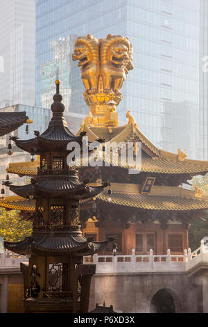 Tempio di Jing'an, Shanghai, Cina Foto Stock
