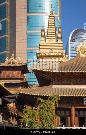 Tempio di Jing'an, Shanghai, Cina Foto Stock