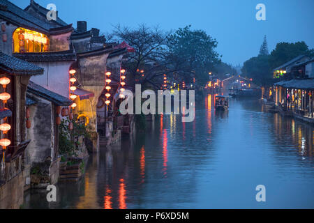 Xitang, nella provincia di Zhejiang, Nr Shanghai, Cina Foto Stock