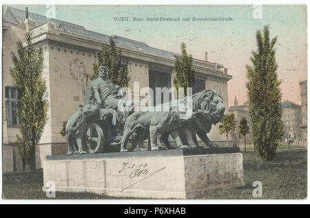19100107 wien Marc Aurel denkmal. Foto Stock