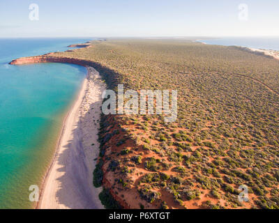 Vista aerea di Francois Peron National Park. Wester Australia. Capo Peron Foto Stock