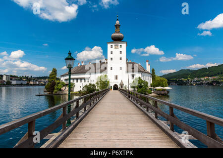 Schloss Ort castello, Gmunden, Austria superiore, Austria Foto Stock