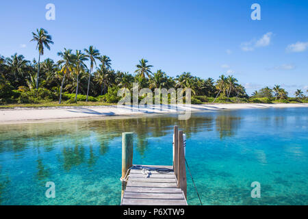 Bahamas, Isole Abaco, gomito Cay, Tihiti beach Foto Stock