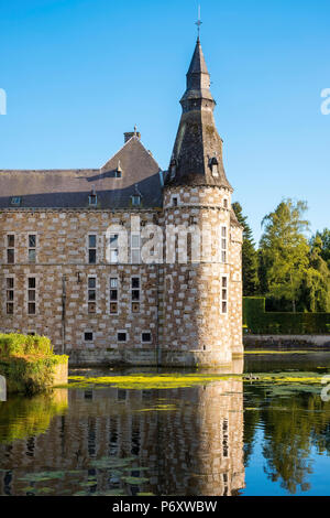 Belgio, Waloon (regione Vallonia), provincia di Liegi. Chateau de Jehay Castello. Foto Stock