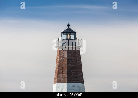 Stati Uniti d'America, Rhode Island, punto Judith, punto Judith Stazione di Faro Foto Stock