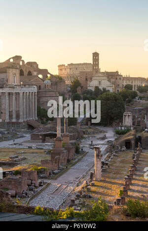 L'Italia, Lazio, Lazio. Roma, Roma. Il Foro Romano. Foto Stock