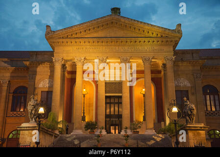 Teatro Massimo, Palermo, Sicilia, Italia, Europa Foto Stock