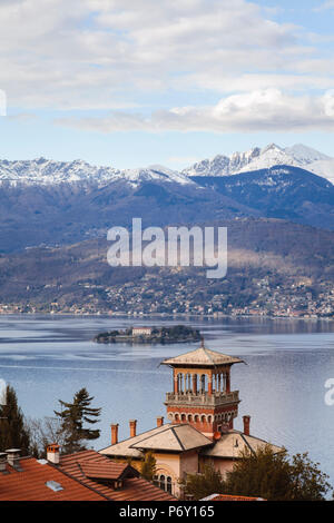 Isole Borromee nel golfo di Pallanza, Lago Maggiore, Lombardia, Italia Foto Stock