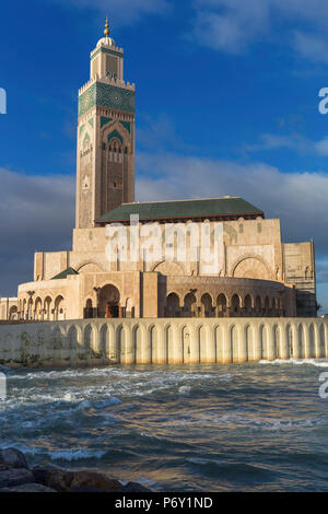 Moschea di Hassan II (1986-1993), Casablanca, Marocco Foto Stock