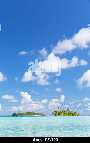 Isola tropicale, South Male Atoll, Kaafu Atoll, Maldive Foto Stock