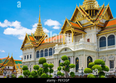 Phra Thinang Chakri Maha Prasat trono hall, Grand Palace complesso, Bangkok, Thailandia Foto Stock