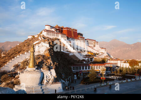 Famoso palazzo del Potala, Lhasa, in Tibet, in Cina Foto Stock