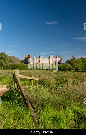 Regno Unito, Inghilterra, Suffolk, Framlingham, Framlingham Castle Foto Stock